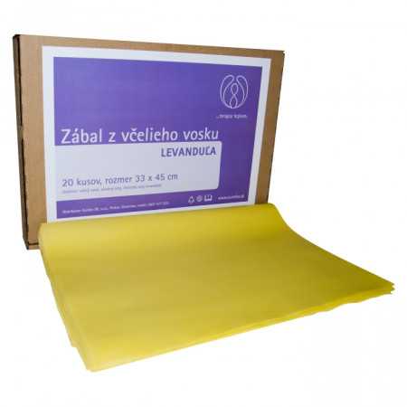 Zábal z včelieho vosku Levanduľa 20 kusov